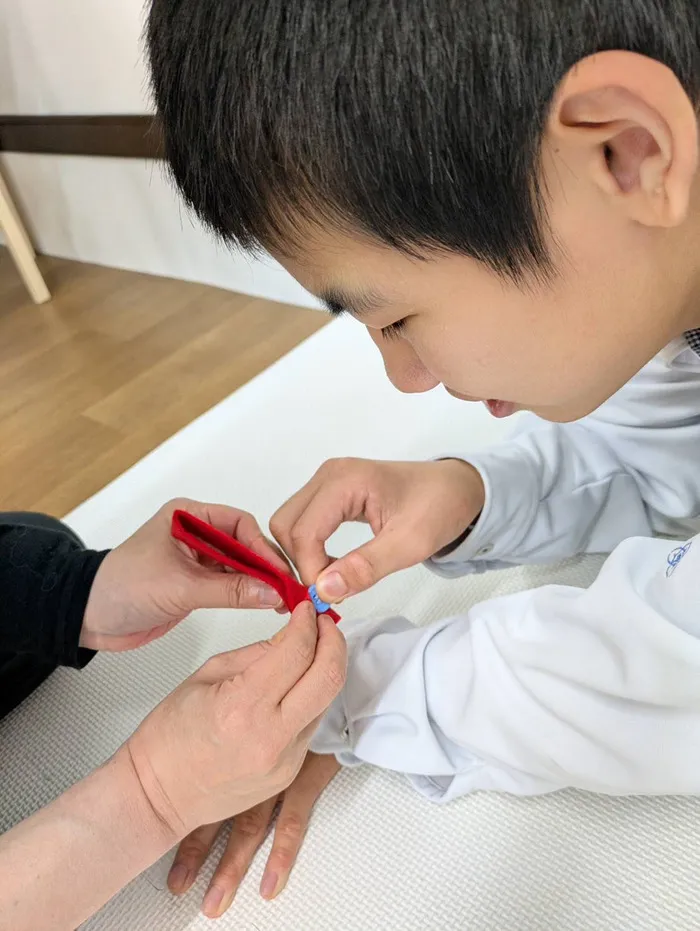 ボタン留めトレーニング😊